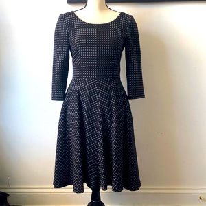 Boden 3/4 sleeve wool blend dress
